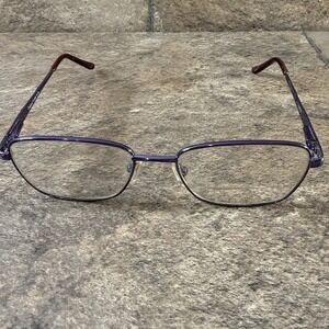 Enhance EN4158 Purp;e Women's Eyeglasses Frames Flex Hinges 55-18-140-37mm